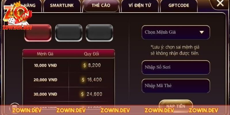 Nạp Tiền ZOWIN - Hướng Dẫn Từng Bước Cực Chi Tiết, Dễ Làm 4 Thực hiện xác nhận giao dịch để hoàn thành
