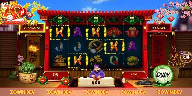 Slotgame Ông Đồ ZOWIN - Trò Đặc Sắc, Thưởng To Mỗi Lượt Chơi 1 Slotgame Ông đồ ZOWIN là trò gì?